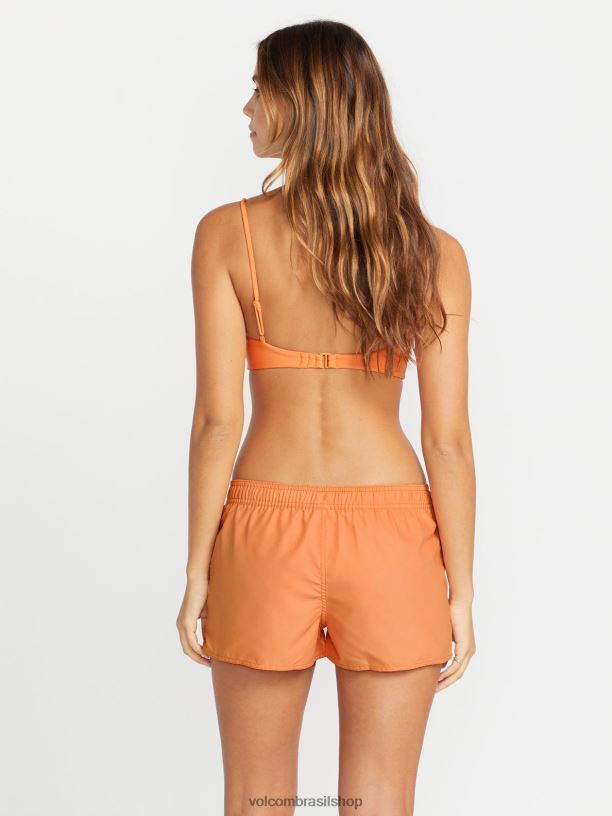 br Volcom mulheres roupas calções de banho simplesmente core 2