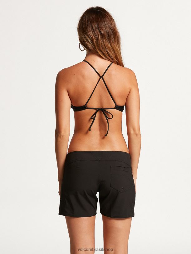 br Volcom mulheres roupas calções de banho simplesmente sólidos de 5