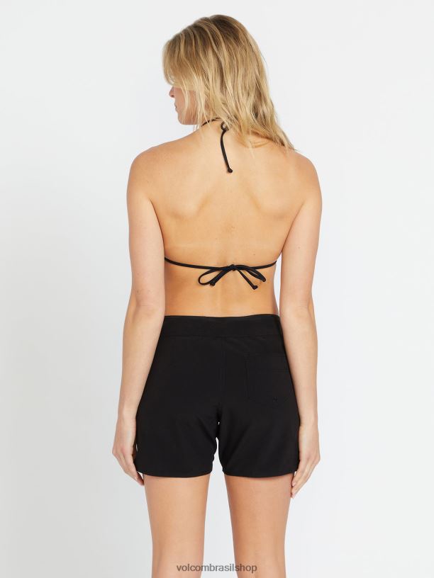 br Volcom mulheres roupas calções de banho simplesmente sólidos de 5