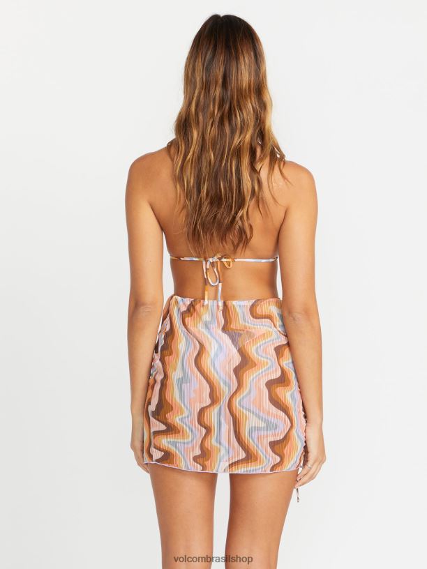 br Volcom mulheres roupas tem que ser sarongue encobrir multi 88NNJ1101