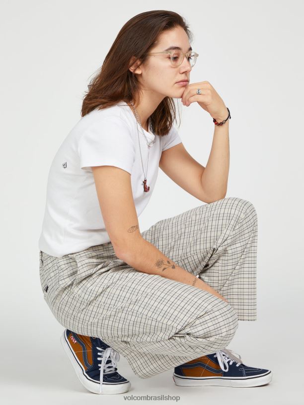 br Volcom mulheres roupas calça de skate thisthatthem areia 88NNJ936