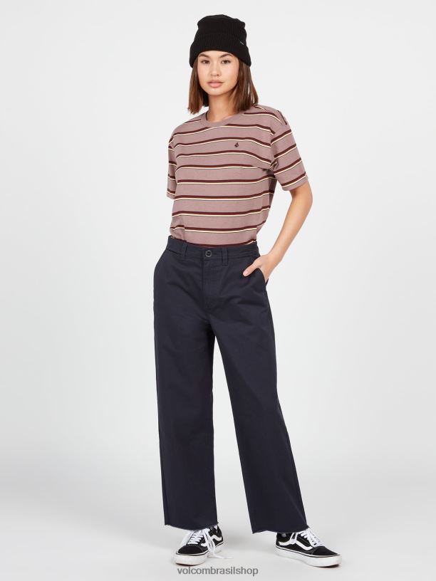 br Volcom mulheres roupas calça de skate thisthatthem azul da meia noite 88NNJ937