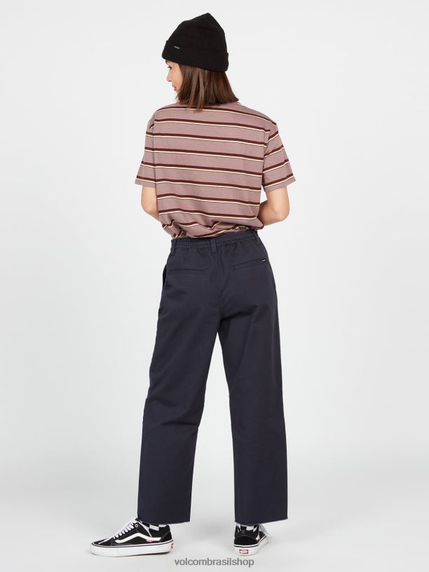 br Volcom mulheres roupas calça de skate thisthatthem azul da meia noite 88NNJ937