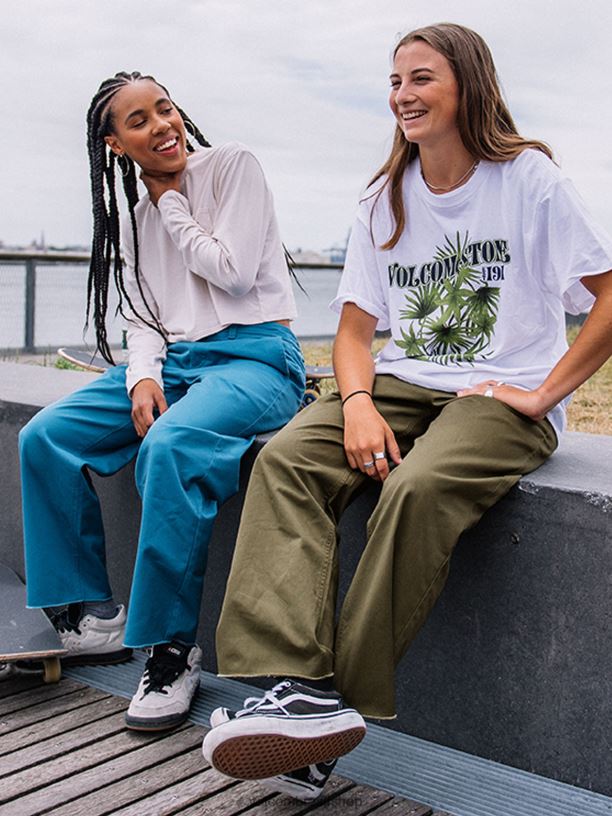 br Volcom mulheres roupas calça de skate thisthatthem militares 88NNJ932