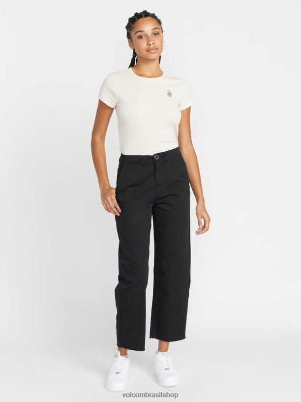 br Volcom mulheres roupas calça de skate thisthatthem preto 88NNJ908