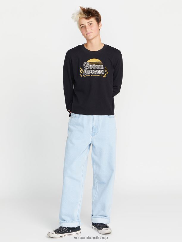 br Volcom mulheres roupas calça jeans weellow azul claro 88NNJ918