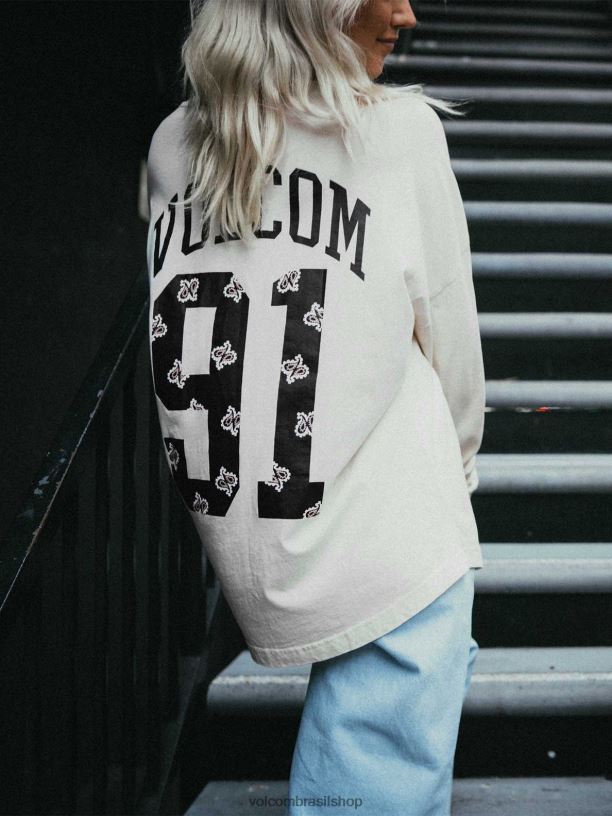 br Volcom mulheres roupas Werkin camisa dupla de manga longa nuvem 88NNJ793