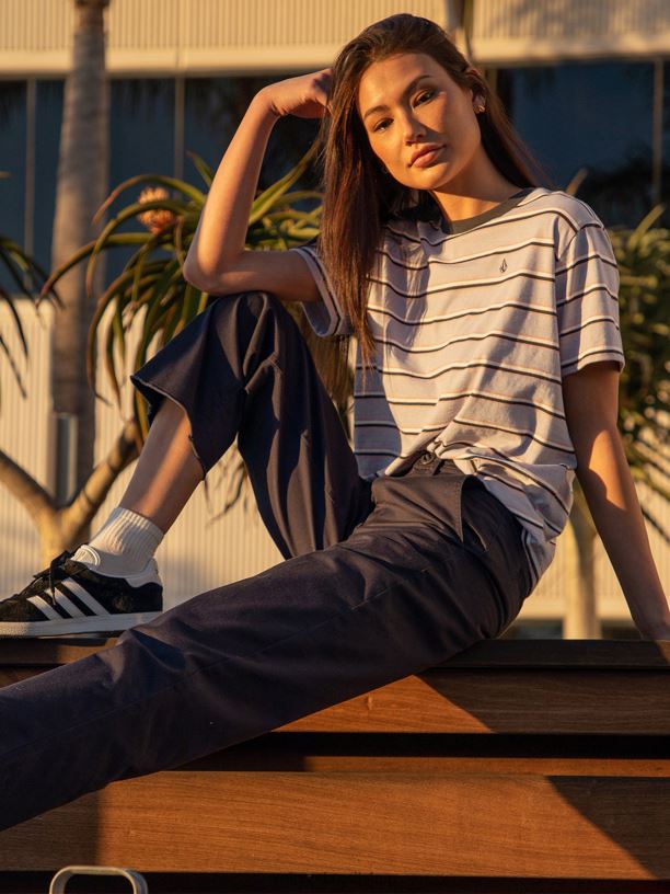 br Volcom mulheres roupas camisa de manga curta para festa raio de luar 88NNJ818