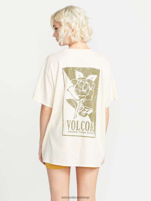 br Volcom mulheres roupas camisa manga curta stone tech nuvem 88NNJ785