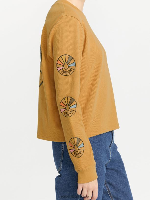 br Volcom mulheres roupas camisa manga longa termality dijon 88NNJ797
