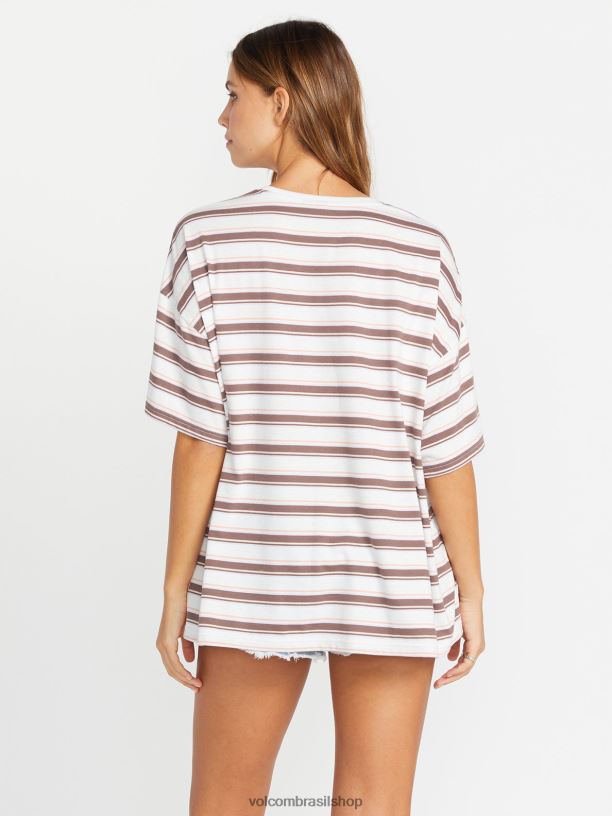 br Volcom mulheres roupas coco ho camisa manga curta estrela branca 88NNJ795