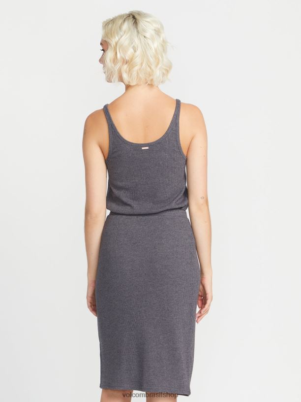 br Volcom mulheres roupas morava no tanque de costela lounge preto 88NNJ769