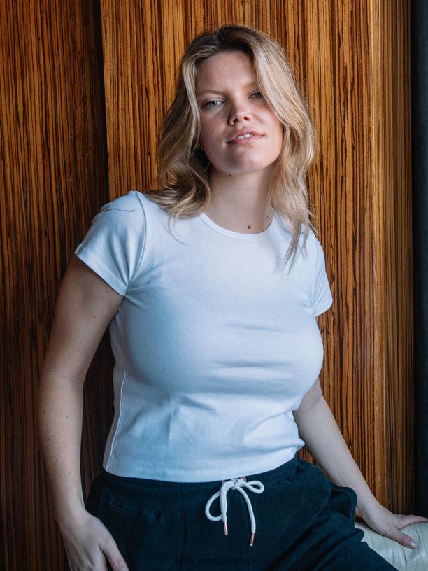 br Volcom mulheres roupas uma de cada camiseta de manga curta para bebê branco 88NNJ825