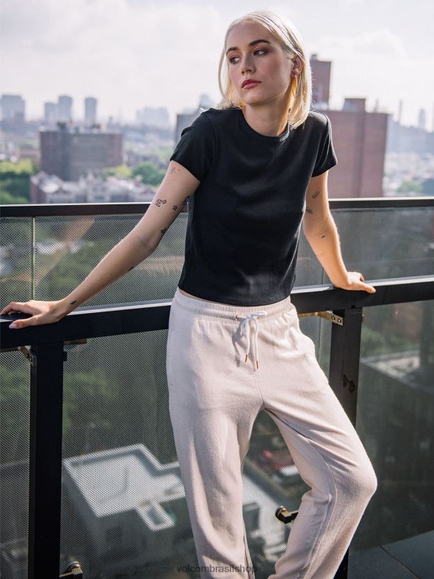 br Volcom mulheres roupas uma de cada camiseta de manga curta para bebê preto 88NNJ824