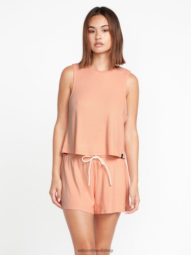 br Volcom mulheres roupas viveu no tanque térmico ao ar livre Melão 88NNJ819