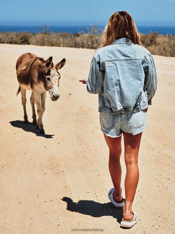 br Volcom mulheres roupas jaqueta jeans coco ho gelo 88NNJ891