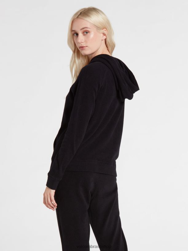 br Volcom mulheres roupas morou no lounge moletom preto 88NNJ856