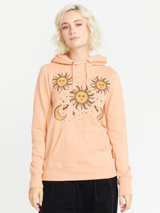 br Volcom mulheres roupas verdadeiramente lidar com capuz argila 88NNJ837