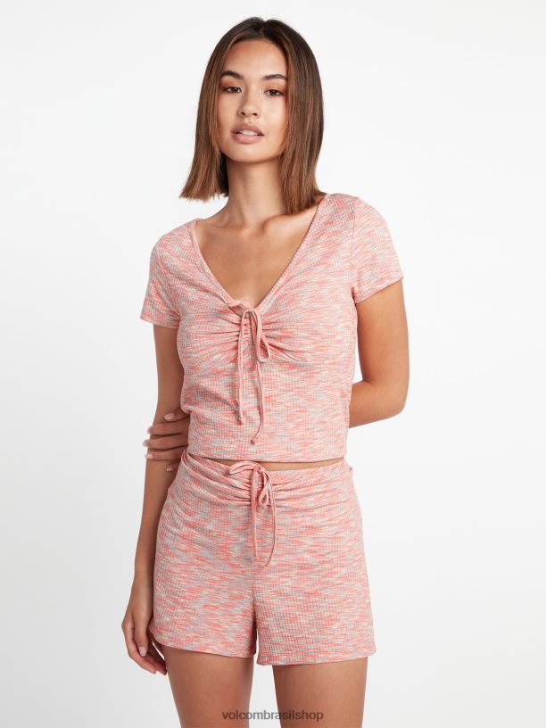 br Volcom mulheres roupas corrida 2 espaço topo multi 88NNJ807