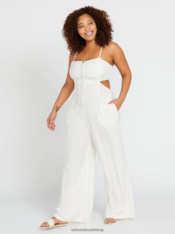 br Volcom mulheres roupas macacão recorte coco ho nuvem 88NNJ887