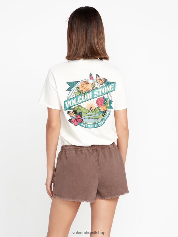 br Volcom mulheres roupas calções de pedra strutin ardósia cinza 88NNJ938