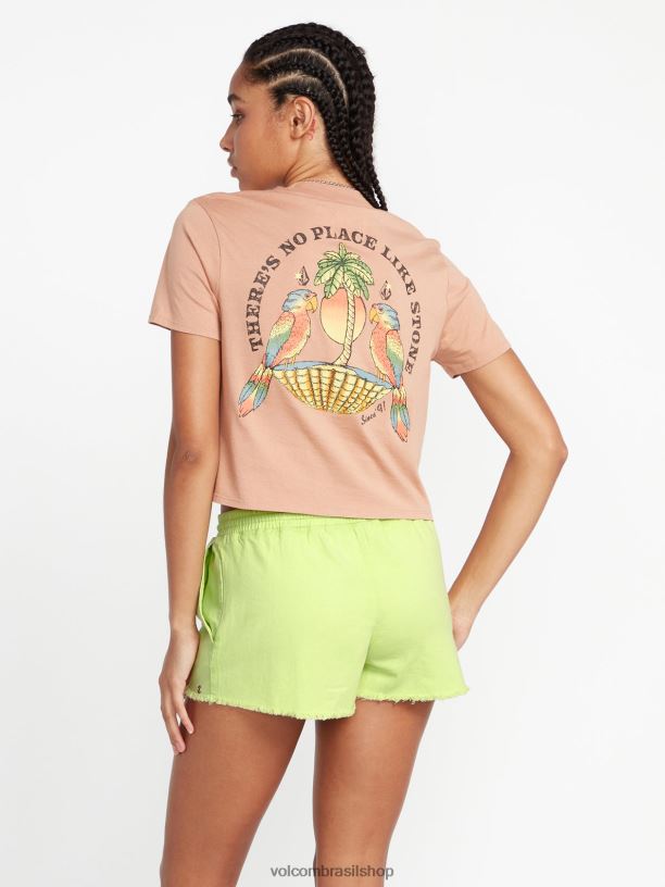 br Volcom mulheres roupas calções de pedra strutin ilha verde 88NNJ944