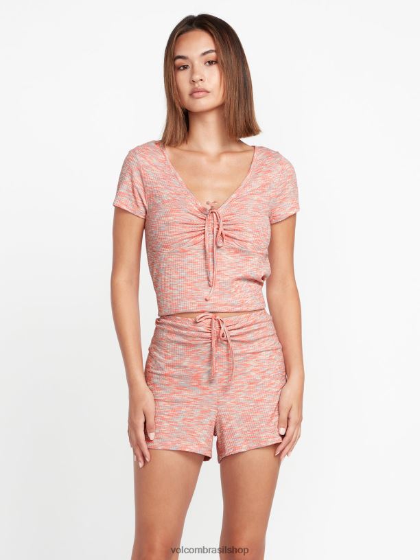 br Volcom mulheres roupas corrida 2 shorts espaciais multi 88NNJ949