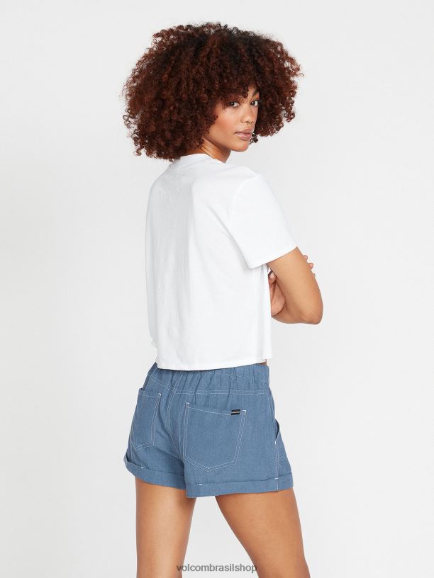 br Volcom mulheres roupas shorts de domingo vôo azul 88NNJ963