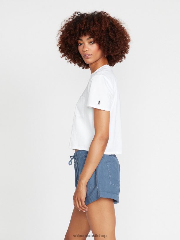 br Volcom mulheres roupas shorts de domingo vôo azul 88NNJ963