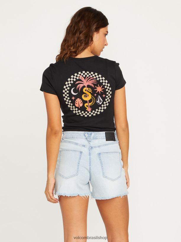 br Volcom mulheres roupas shorts de salto de pedra toda a luz de pedra 88NNJ967