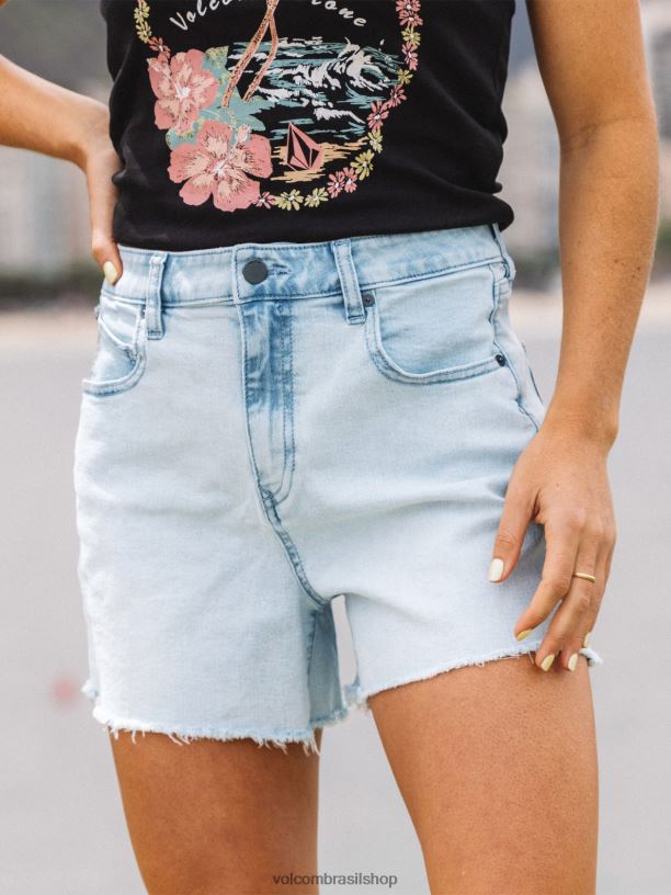 br Volcom mulheres roupas shorts de salto de pedra toda a luz de pedra 88NNJ967