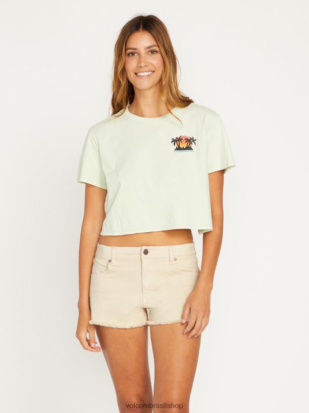 br Volcom mulheres roupas shorts elásticos stoney areia 88NNJ958