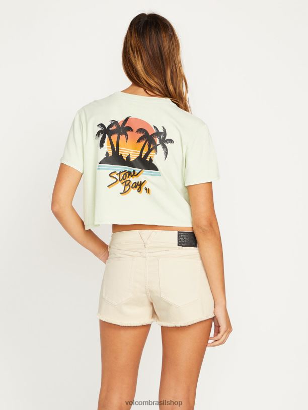 br Volcom mulheres roupas shorts elásticos stoney areia 88NNJ958