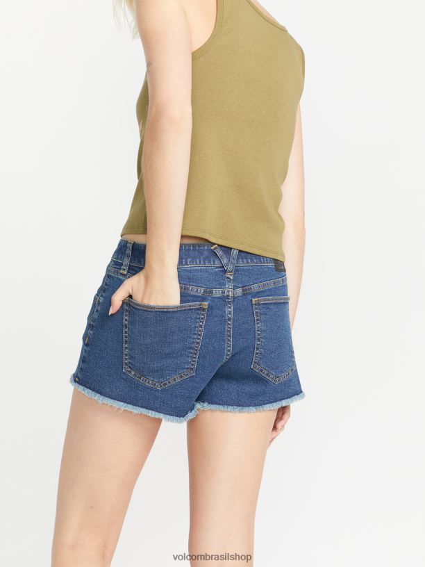 br Volcom mulheres roupas shorts elásticos stoney vintage 88NNJ910