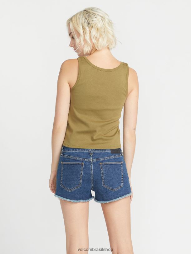 br Volcom mulheres roupas shorts elásticos stoney vintage 88NNJ910