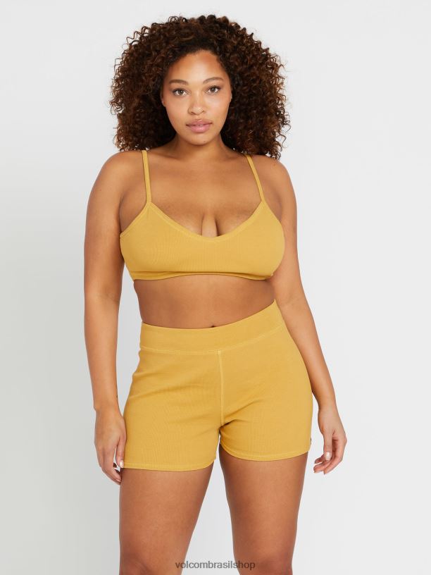 br Volcom mulheres roupas viveu em shorts de bicicleta dijon 88NNJ952