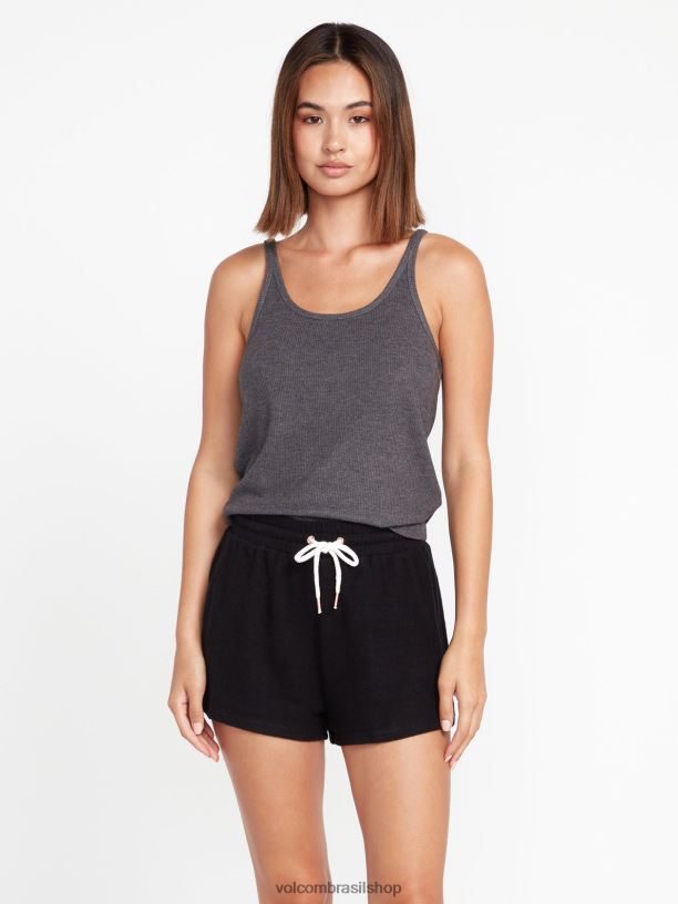 br Volcom mulheres roupas vivia em shorts de lã preto 88NNJ968