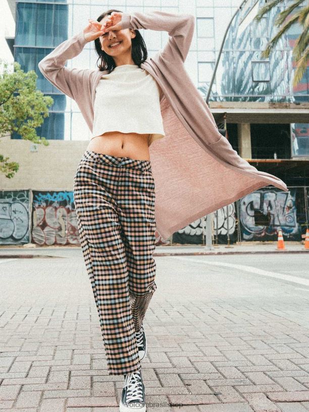 br Volcom mulheres roupas suéter cardi de lance midi vivido no lounge orquídea de inverno 88NNJ858