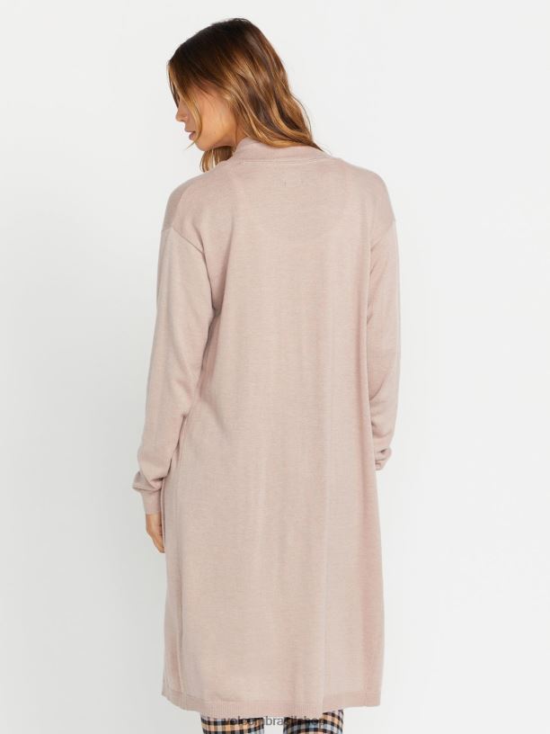 br Volcom mulheres roupas suéter cardi de lance midi vivido no lounge orquídea de inverno 88NNJ858