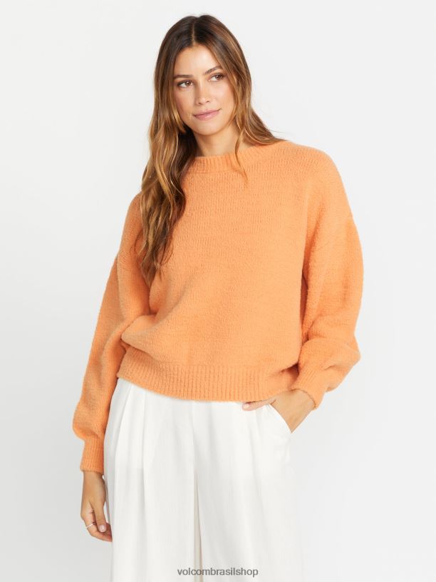 br Volcom mulheres roupas suéter pulôver coco ho pôr do sol 88NNJ857