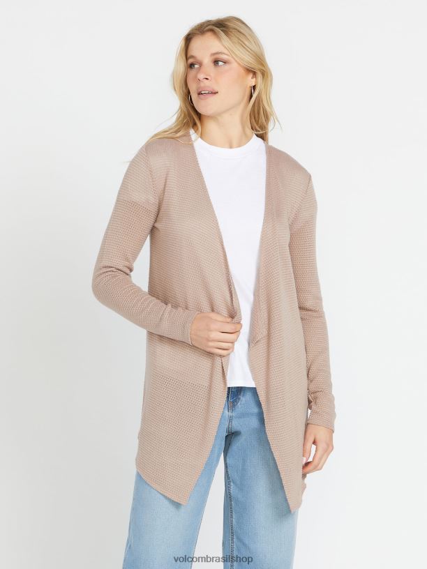 br Volcom mulheres roupas vá, embrulhe cardigã pedra 88NNJ866