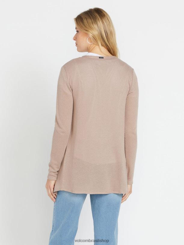 br Volcom mulheres roupas vá, embrulhe cardigã pedra 88NNJ866