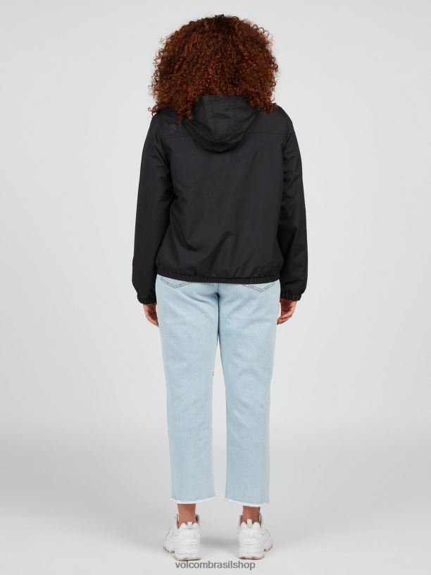 br Volcom mulheres roupas blusão de pedra inimigo tamanho grande preto 88NNJ893