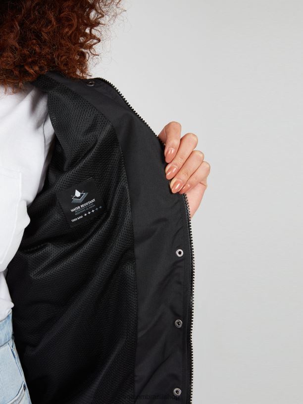 br Volcom mulheres roupas blusão de pedra inimigo tamanho grande preto 88NNJ893