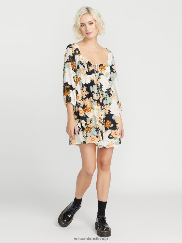 br Volcom mulheres roupas j'taime este vestido nuvem 88NNJ886