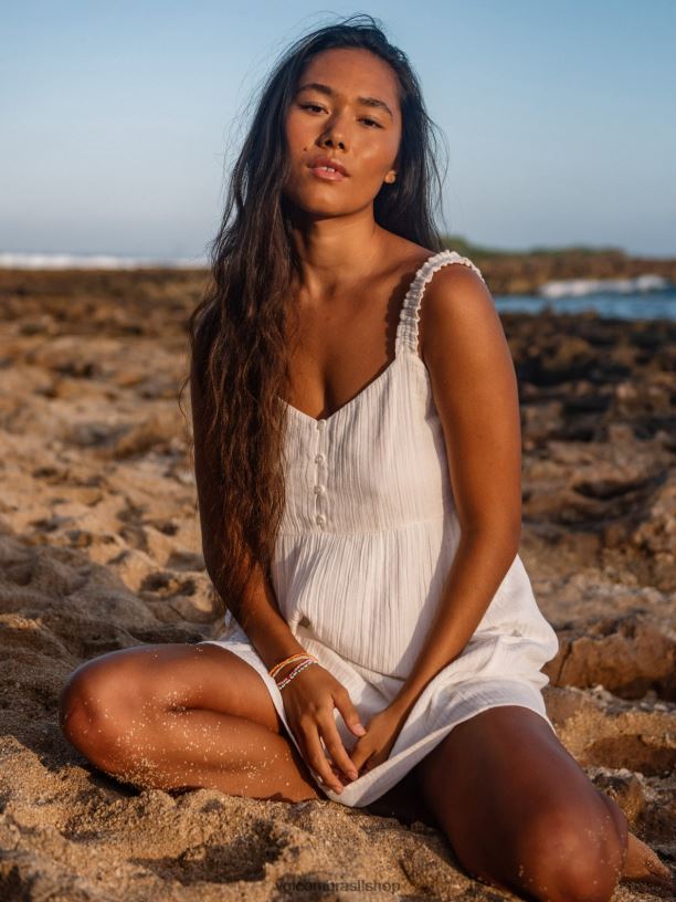 br Volcom mulheres roupas um vestido completo estrela branca 88NNJ877