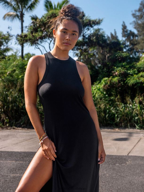 br Volcom mulheres roupas vestido de pedra preto 88NNJ873