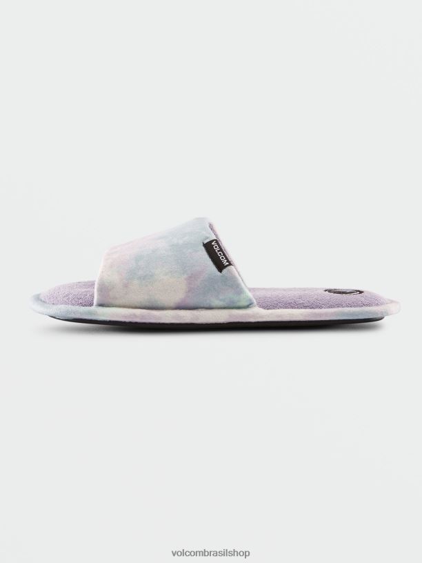 br Volcom mulheres calçados slide de motel de pedra lavanda 88NNJ1048