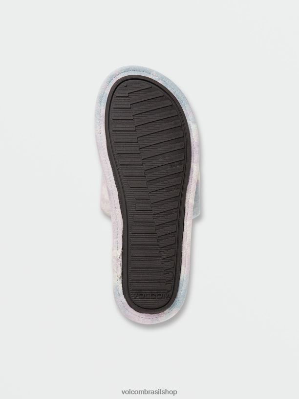 br Volcom mulheres calçados slide de motel de pedra lavanda 88NNJ1048