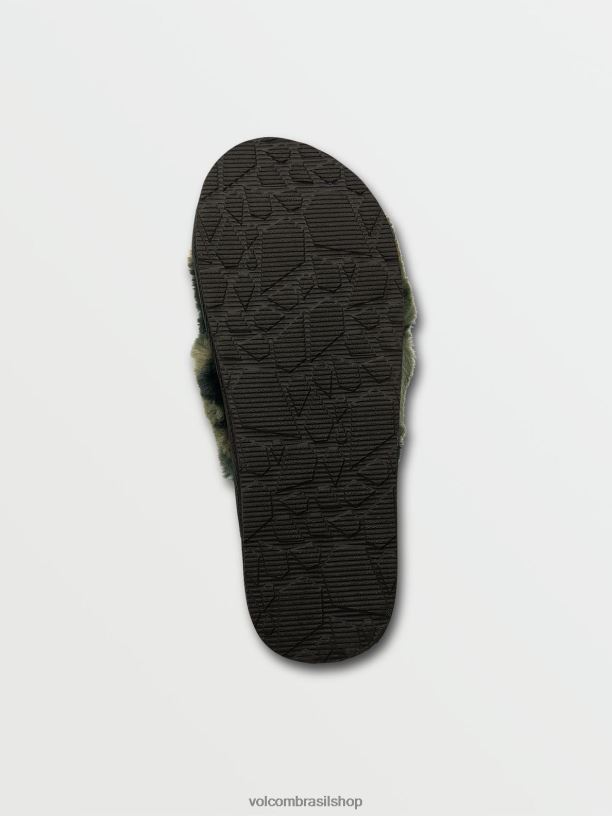 br Volcom mulheres calçados viveu em sandália deslizante camuflar 88NNJ1044